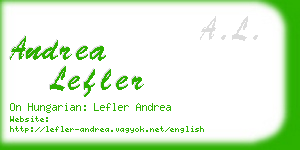 andrea lefler business card